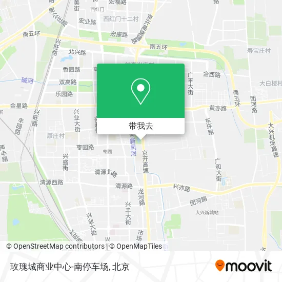 玫瑰城商业中心-南停车场地图