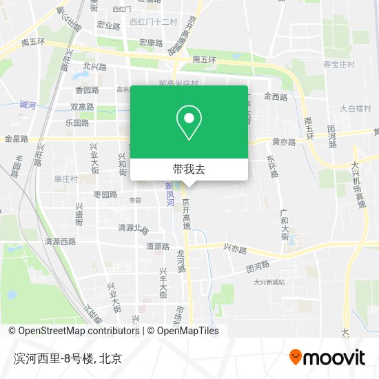 滨河西里-8号楼地图