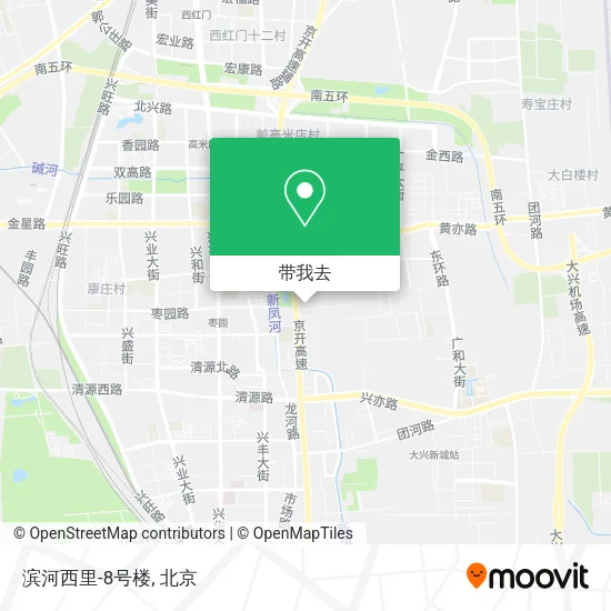 滨河西里-8号楼地图