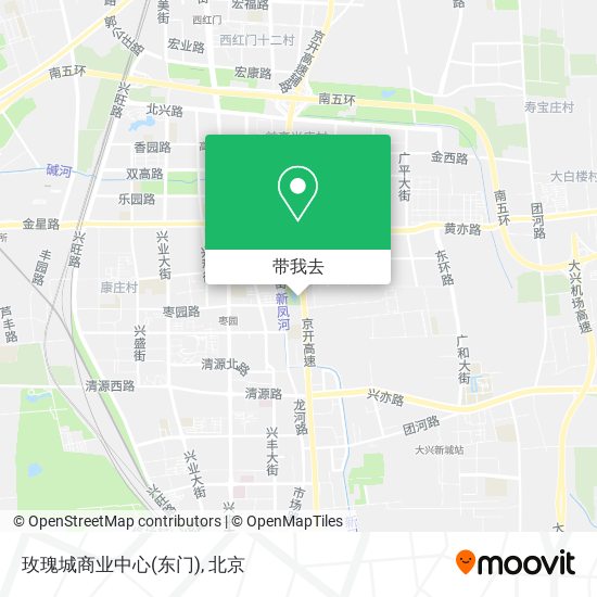 玫瑰城商业中心(东门)地图