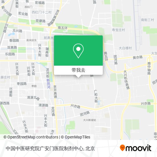 中国中医研究院广安门医院制剂中心地图