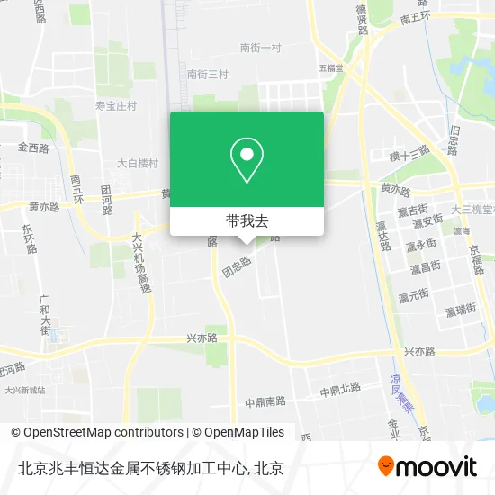 北京兆丰恒达金属不锈钢加工中心地图