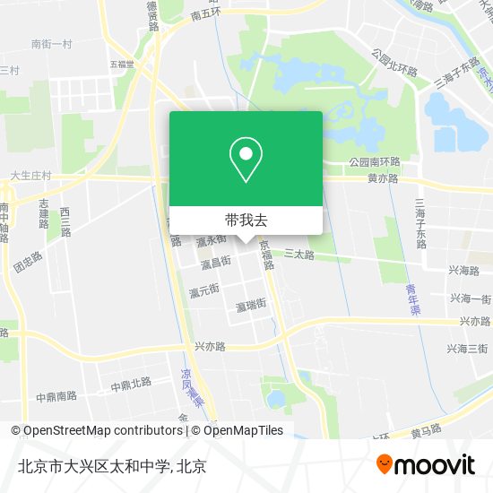 北京市大兴区太和中学地图