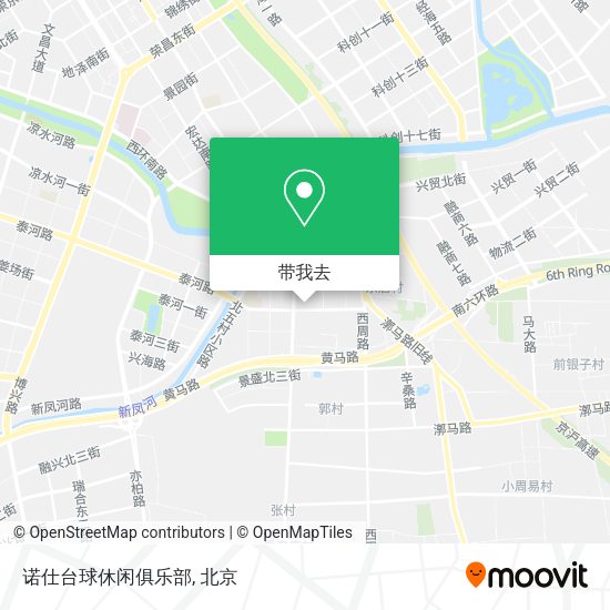 诺仕台球休闲俱乐部地图