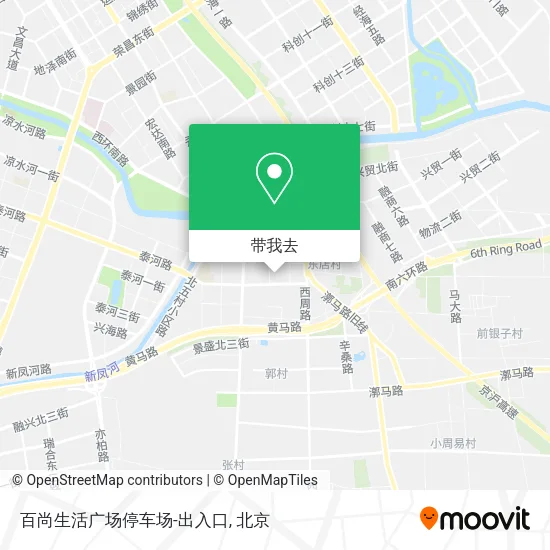 百尚生活广场停车场-出入口地图