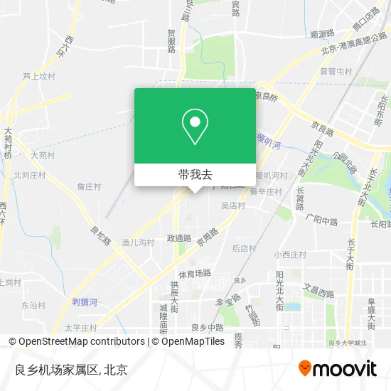 良乡机场家属区地图