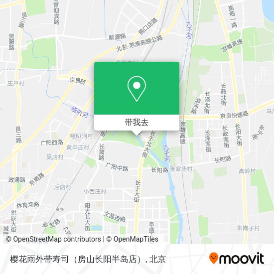 樱花雨外带寿司（房山长阳半岛店）地图