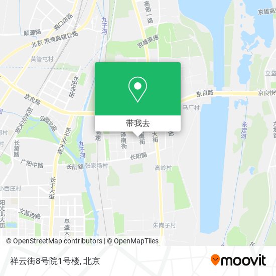 祥云街8号院1号楼地图
