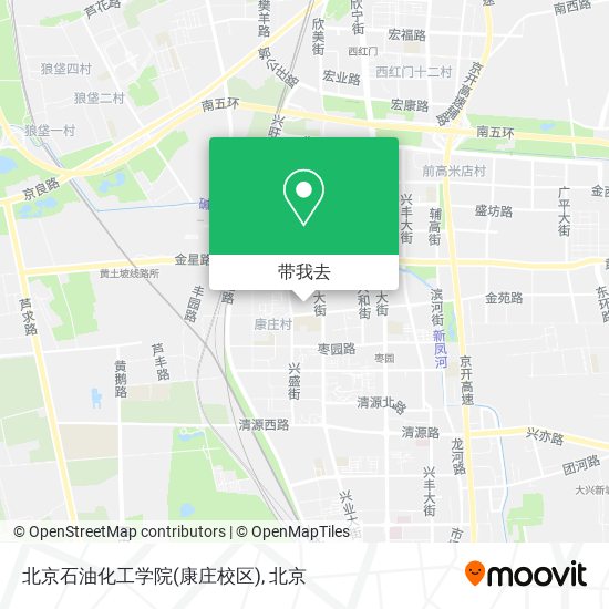 北京石油化工学院(康庄校区)地图