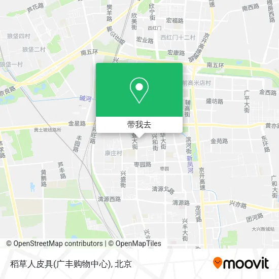 稻草人皮具(广丰购物中心)地图