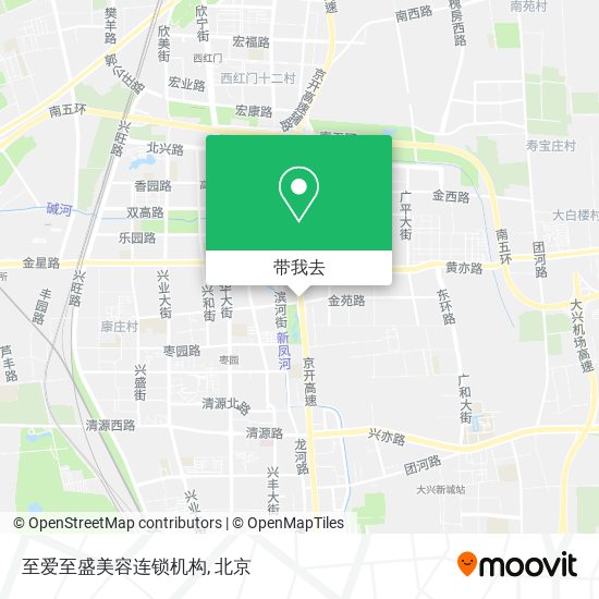 至爱至盛美容连锁机构地图