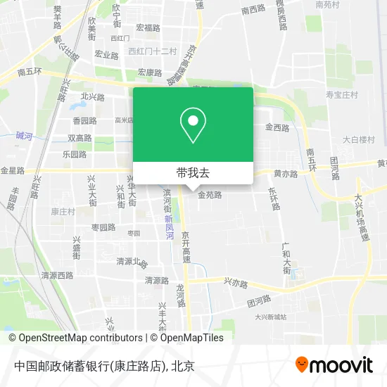 中国邮政储蓄银行(康庄路店)地图