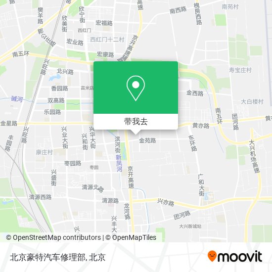 北京豪特汽车修理部地图