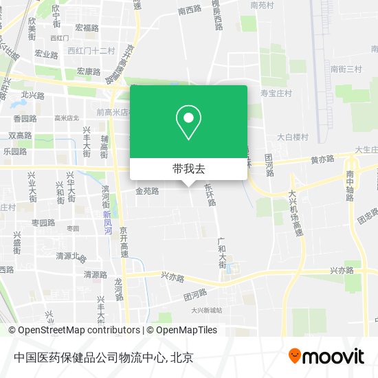 中国医药保健品公司物流中心地图