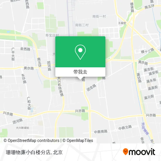 珊珊物廉小白楼分店地图
