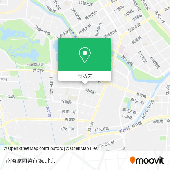 南海家园菜市场地图