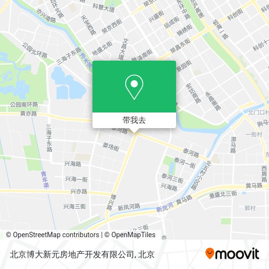 北京博大新元房地产开发有限公司地图