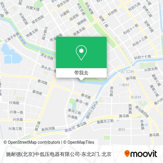施耐德(北京)中低压电器有限公司-东北2门地图