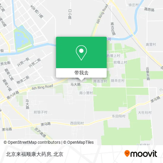 北京来福顺康大药房地图