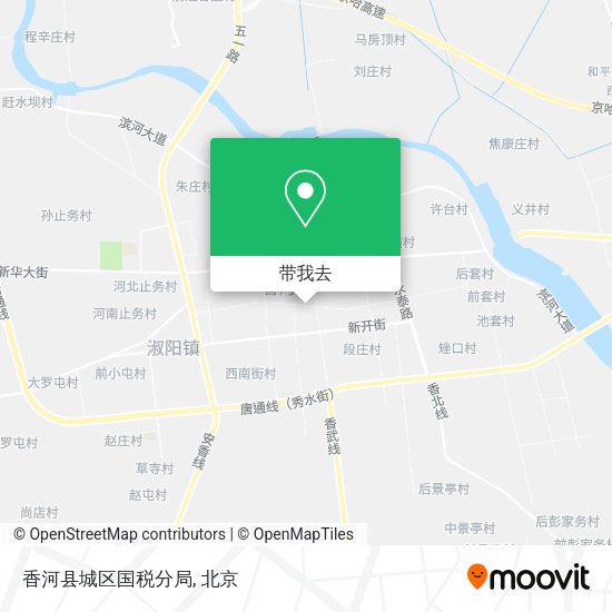 香河县城区国税分局地图