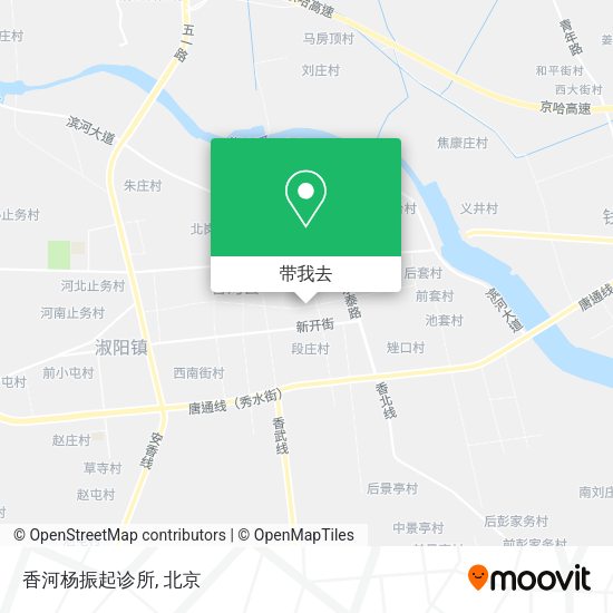 香河杨振起诊所地图
