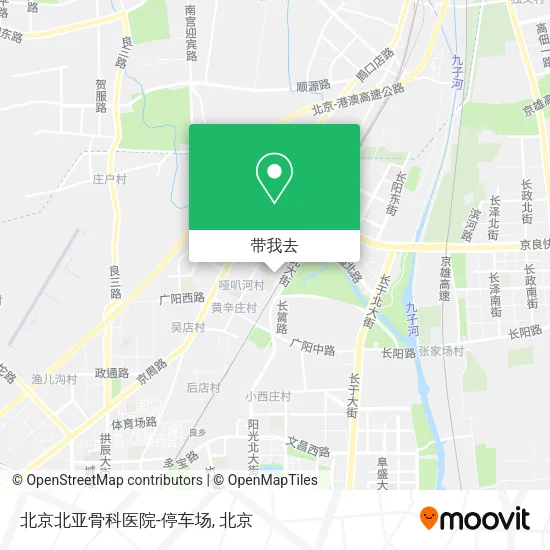 北京北亚骨科医院-停车场地图