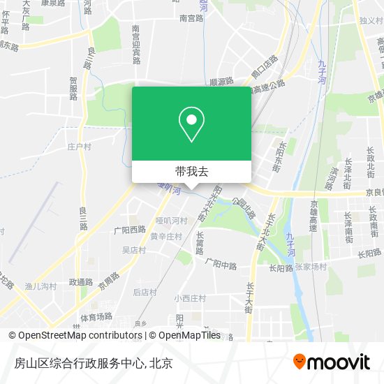 房山区综合行政服务中心地图