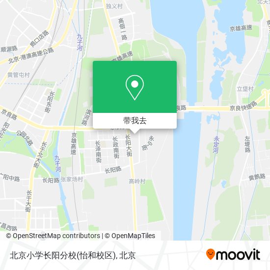 北京小学长阳分校(怡和校区)地图
