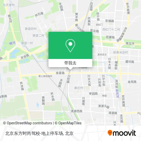 北京东方时尚驾校-地上停车场地图