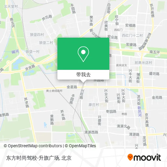 东方时尚驾校-升旗广场地图