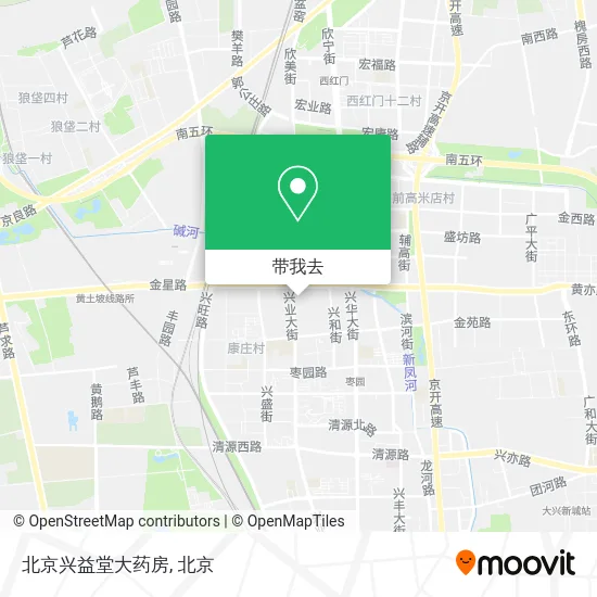 北京兴益堂大药房地图