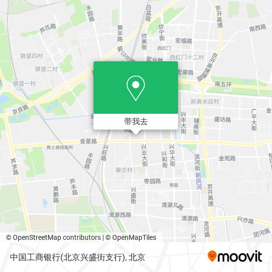 中国工商银行(北京兴盛街支行)地图
