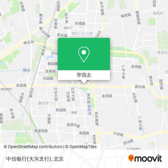 中信银行(大兴支行)地图