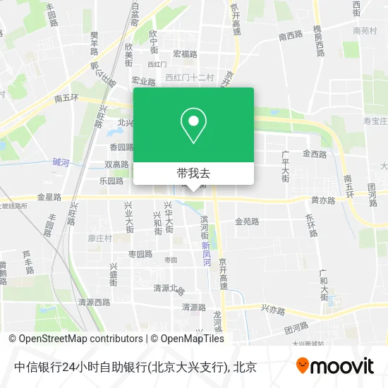 中信银行24小时自助银行(北京大兴支行)地图