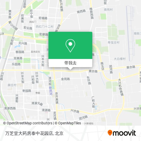 万芝堂大药房泰中花园店地图