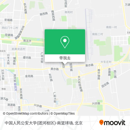 中国人民公安大学(团河校区)-南篮球场地图