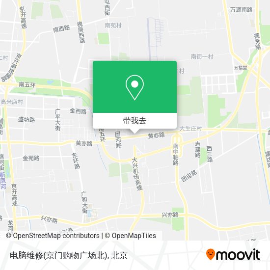 电脑维修(京门购物广场北)地图