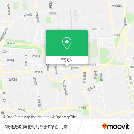 锦州烧烤(南北朝商务会馆西)地图