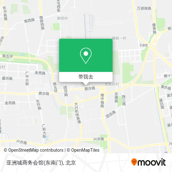 亚洲城商务会馆(东南门)地图