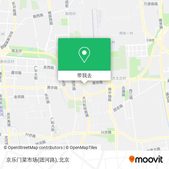 京乐门菜市场(团河路)地图