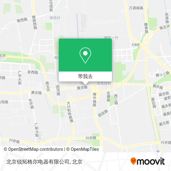 北京锐拓格尔电器有限公司地图