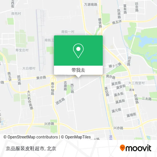 京品服装皮鞋超市地图