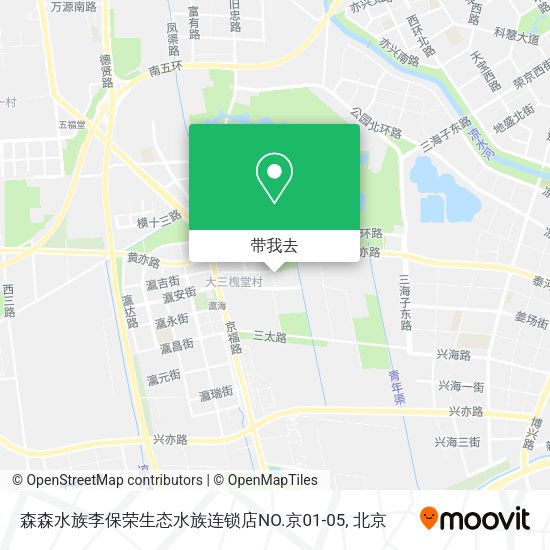 森森水族李保荣生态水族连锁店NO.京01-05地图