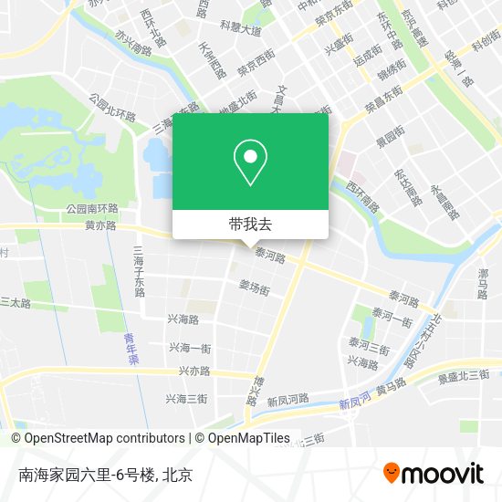 南海家园六里-6号楼地图
