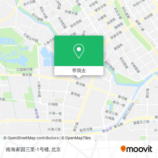 南海家园三里-1号楼地图