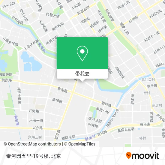 泰河园五里-19号楼地图