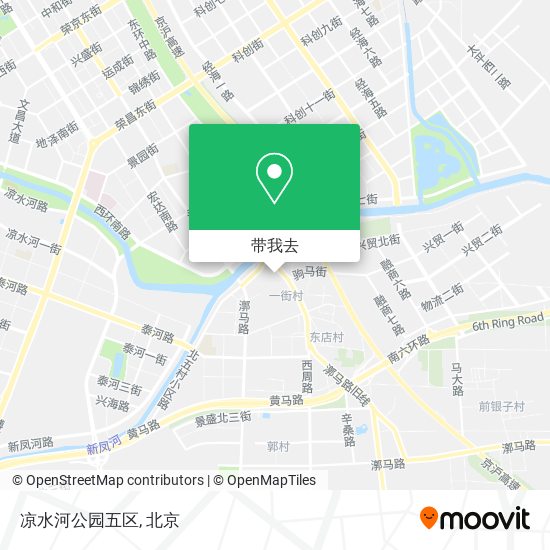 凉水河公园五区地图