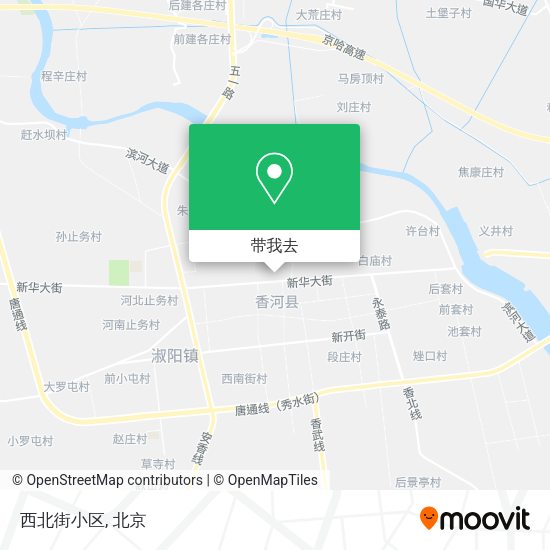 西北街小区地图