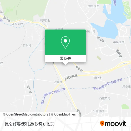 昆仑好客便利店(沙窝)地图