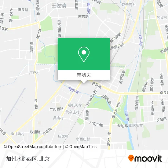 加州水郡西区地图